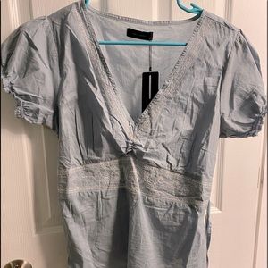 Crossover Short-sleeve blouse